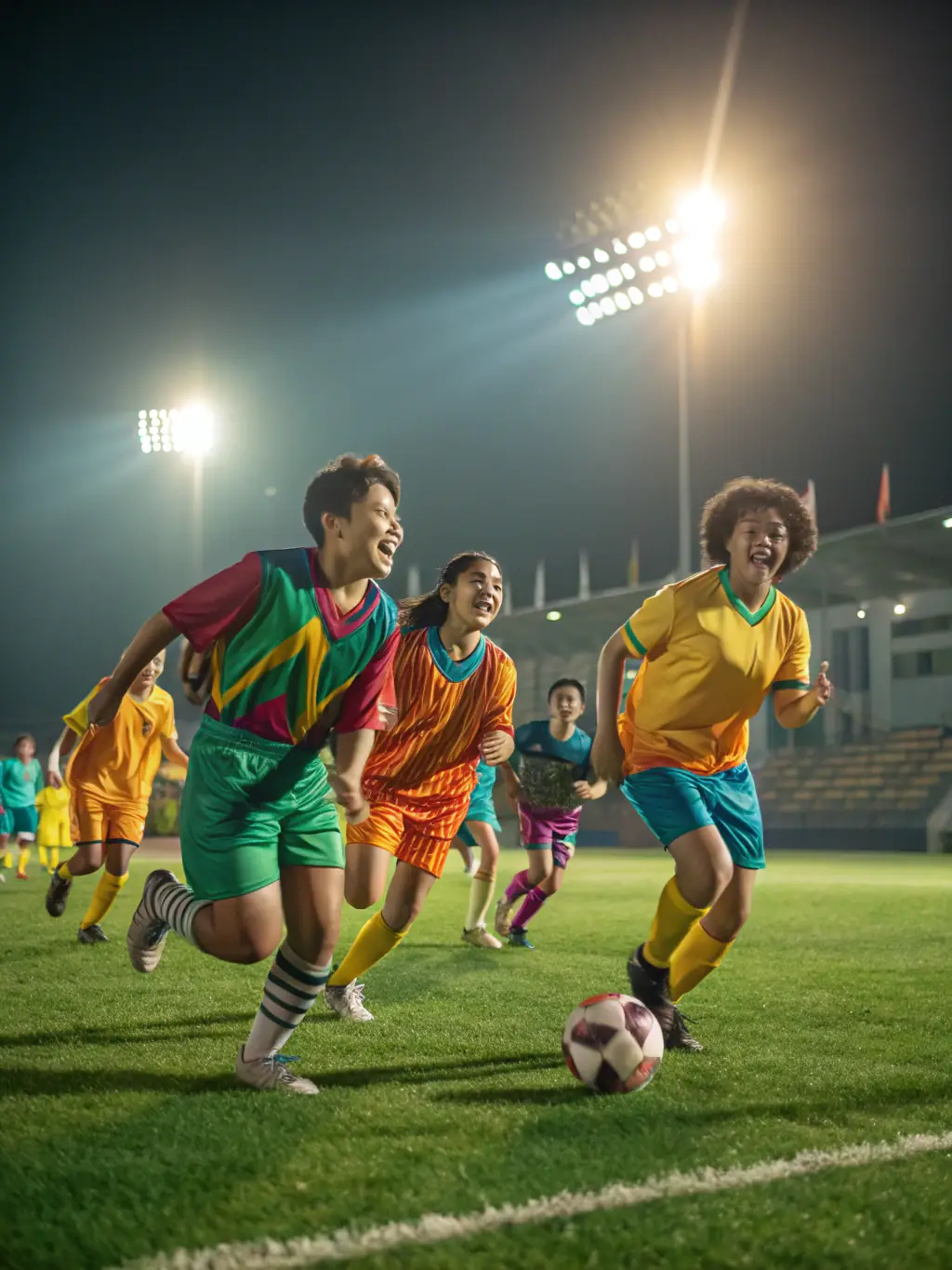 A dynamic shot of participants competing in a friendly sports event organized by LAON ON FIRE, showcasing teamwork, sportsmanship, and active participation.